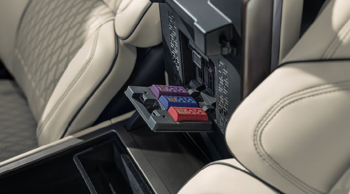 Digital Scent cartridges are shown in the diffuser located in the center arm rest. | Cavalier Lincoln in Chesapeake VA