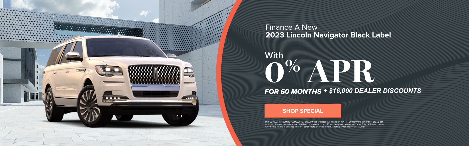 Finance A New 2023 Lincoln NavigatorWith 0% APR For 60 Mon