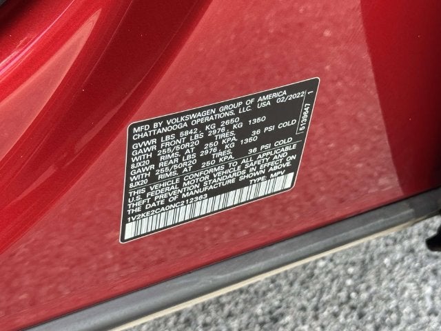 2022 Volkswagen Atlas Cross Sport 3.6 V6 SE w/ Technology