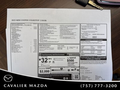 2025 MINI Cooper S Iconic