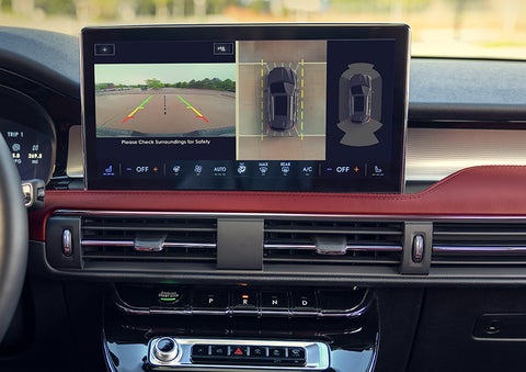 The driver of a 2024 Lincoln Corsair® SUV is shown selecting the drive mode. | Cavalier Lincoln in Chesapeake VA