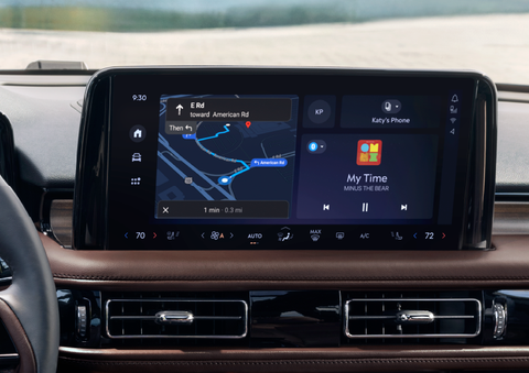 The 13.2-inch LCD touchscreen is showcased. | Cavalier Lincoln in Chesapeake VA