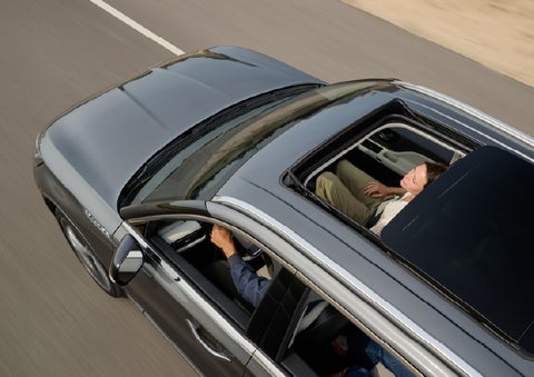 The available panoramic Vista Roof® of a 2027 Lincoln Aviator® SUV is open. | Cavalier Lincoln in Chesapeake VA