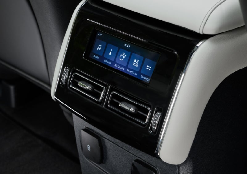 The second row touch screen displays audio and temperature control settings. | Cavalier Lincoln in Chesapeake VA