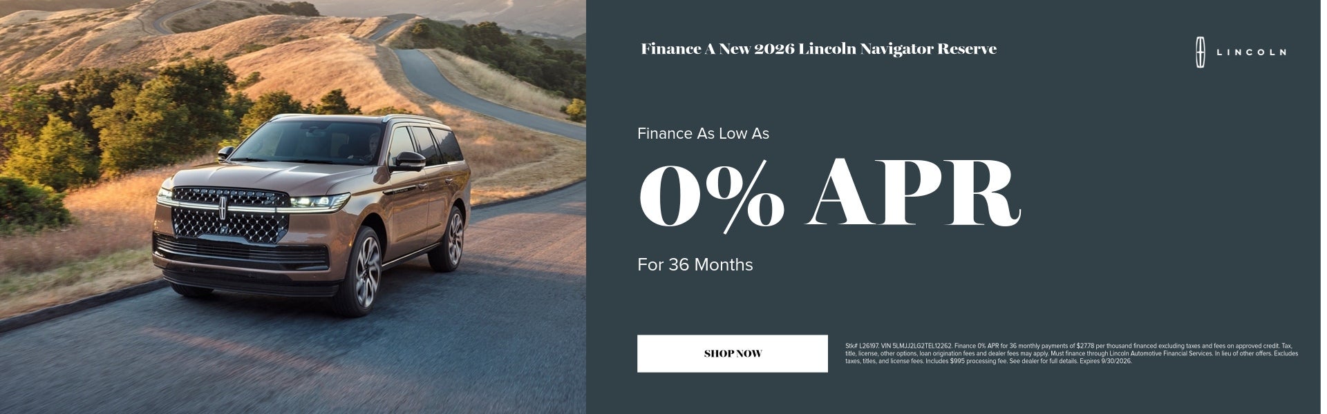 Finance A New 2026 Lincoln Navigator Reserve Finance As Low
