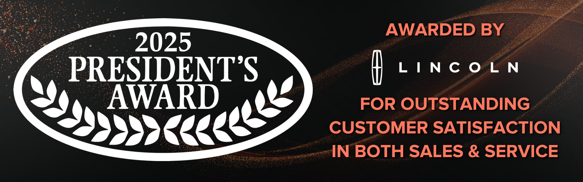 President's Award 2025 Cavalier Lincoln